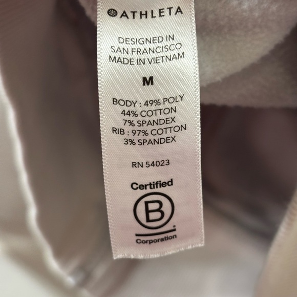 Athleta Triumph Grey Camo Full Zip Fleece Lined Hoodie Jacket Women’s M Cozy - Picture 12 of 14